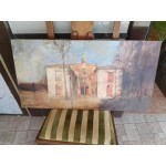 Красива  средна картина масло на фазер Испания - 3765